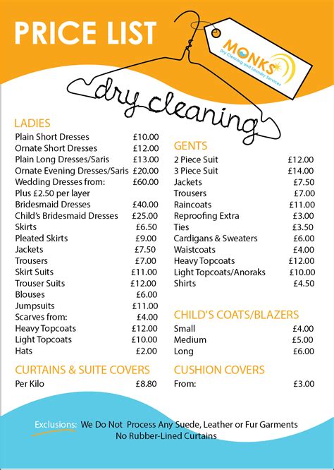 Cost of dry cleaning - Or, make it even easier and let us pick up your laundry, dry cleaning, and household items for you. One less thing to worry about. Services vary by location. We dry clean and wash household items like comforters, duvets, blankets, area rugs, curtains, tablecloths, pillows, and more.